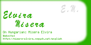 elvira misera business card